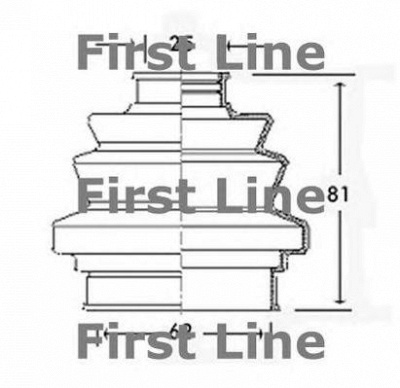 FIRST LINE fcb2196 -  Пыльник, приводной вал